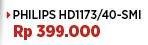 Promo Harga Philips HD 1173 | Dry Iron 40  - COURTS