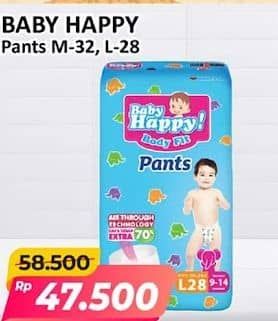 Promo Harga Baby Happy Body Fit Pants M32, L28 28 pcs - Alfamart