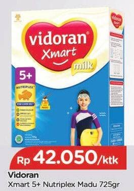 Promo Harga VIDORAN Xmart 5+ Madu 725 gr - TIP TOP