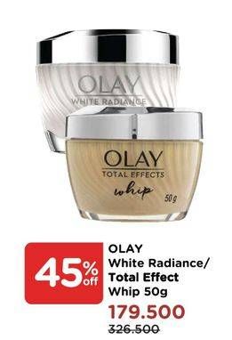 Promo Harga OLAY White Radiance/ Total Effect Whip 50 g  - Watsons