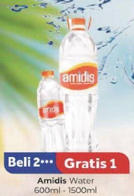 Promo Harga Amidis Air Mineral 600 ml - Carrefour