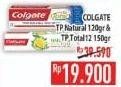 Promo Harga COLGATE Toothpaste Natural 120gr + COLGATE Toothpaste Total 12 150gr  - Hypermart