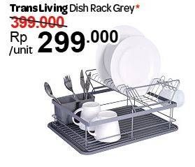 Promo Harga TRANSLIVING Dish Rack Grey  - Carrefour