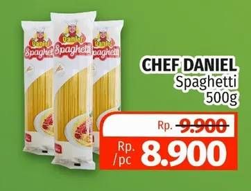 Promo Harga CHEF DANIEL Spaghetti 500 gr - Lotte Grosir