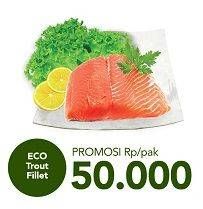 Promo Harga Salmon Trout Sashimi  - Carrefour