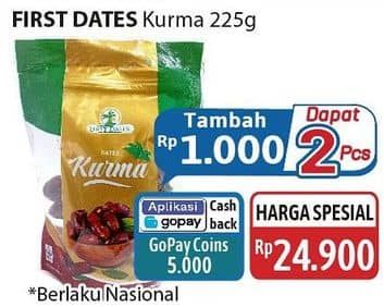 Promo Harga First Dates Kurma 225 gr - Alfamidi