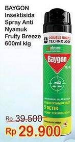 Promo Harga BAYGON Insektisida Spray 600 ml - Indomaret