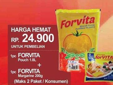 Promo Harga HARGA HEMAT 1pc Forvita Minyak Goreng + 1pc FORVITA Margarine 200gr  - Yogya