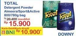 Promo Harga TOTAL Detergent Powder Almeera/ Sport & Active 800 gr - Indomaret