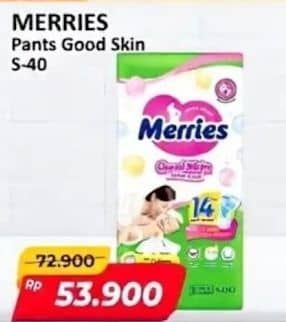 Promo Harga Merries Pants Good Skin S40 40 pcs - Alfamart