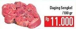 Promo Harga Daging Sengkel (Shankle) per 100 gr - Hypermart