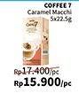 Promo Harga Coffee7 Caramel Macchiato per 5 sachet 22 gr - Alfamidi