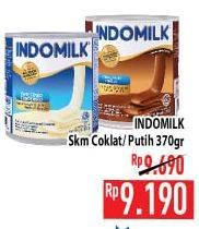 Promo Harga INDOMILK Susu Kental Manis Cokelat, Plain 370 gr - Hypermart