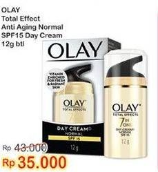 Promo Harga OLAY Total Effects 7 in 1 Anti Ageing Day Cream Normal SPF 15 12 gr - Indomaret