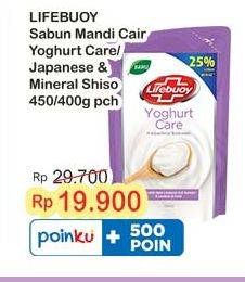Promo Harga Lifebuoy Body Wash Yoghurt Care, Japanese Shiso Mineral Clay 450 ml - Indomaret