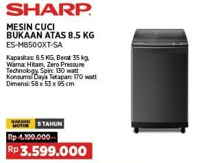 Promo Harga Sharp ES-M8500XTSA | Washing Machine Top Load  - COURTS
