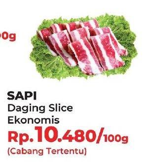 Promo Harga Daging Sapi Slice per 100 gr - Yogya