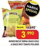 Promo Harga MONDE Serena Snack Gold, Spicy Tomato 50 gr - Superindo