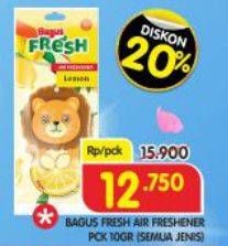 Promo Harga BAGUS Fresh Air Freshener All Variants 10 gr - Superindo