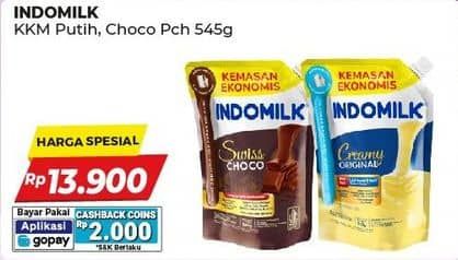 Promo Harga Indomilk Susu Kental Manis Plain, Cokelat 545 gr - Alfamart