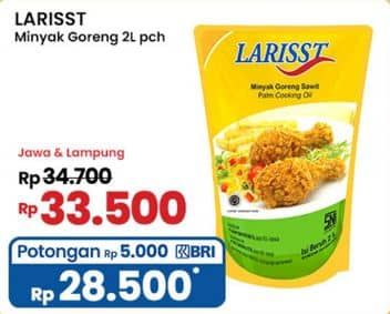 Promo Harga Larisst Minyak Goreng 2000 ml - Indomaret