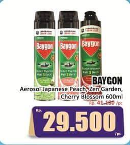 Promo Harga Baygon Insektisida Spray Japanese Peach, Zen Garden, Cherry Blossom 600 ml - Hari Hari