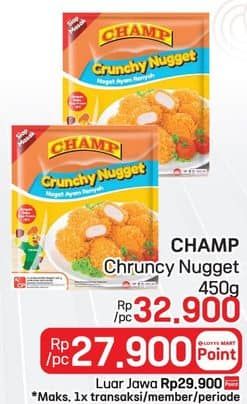 Promo Harga Champ Nugget Crunchy Nugget 450 gr - LotteMart