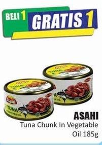 Promo Harga ASAHI Tuna Chunk in Vegetable Oil 185 gr - Hari Hari