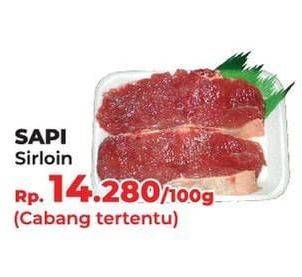 Promo Harga Daging Has Luar (Daging Sirloin) per 100 gr - Yogya