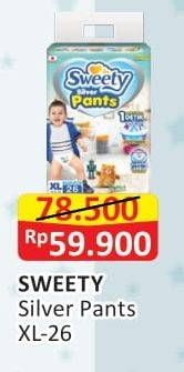 Promo Harga Sweety Silver Pants XL26 26 pcs - Alfamart