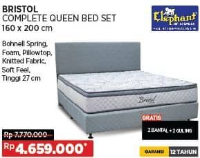 Promo Harga Elephant Bristol Complete Queen Bed Set  - COURTS