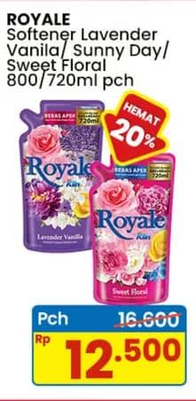 Promo Harga So Klin Royale Parfum Collection Lavender Vanilla, Sunny Day, Sweet Floral 720 ml - Indomaret