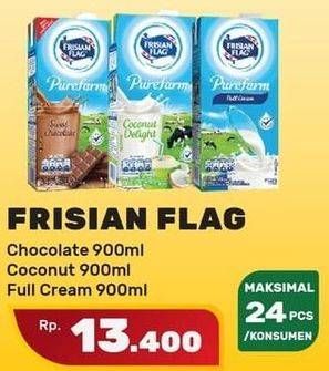 Promo Harga FRISIAN FLAG Susu UHT Purefarm Coconut Delight, Full Cream, Swiss Chocolate 900 ml - Yogya