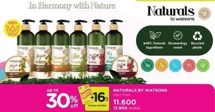 Promo Harga Naturals By Watsons Products  - Watsons