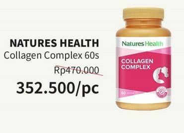 Promo Harga Natures Health Collagen Complex 60 pcs - Guardian