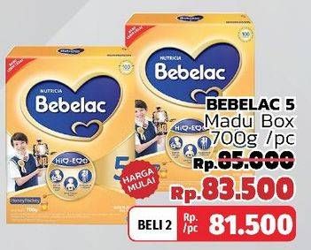 Promo Harga BEBELAC 5 Susu Pertumbuhan Madu 700 gr - LotteMart