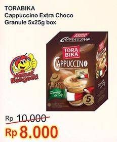 Promo Harga Torabika Cappuccino Extra Choco Granule per 5 sachet 25 gr - Indomaret