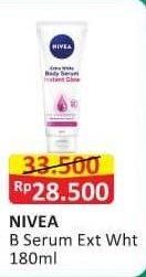 Promo Harga NIVEA Body Serum Extra White Radiant Smooth 180 ml - Alfamart