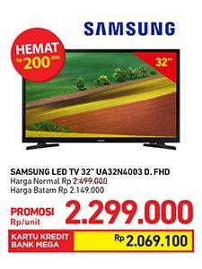 Promo Harga SAMSUNG UA32N4003 LED TV 32" D.FHD  - Carrefour