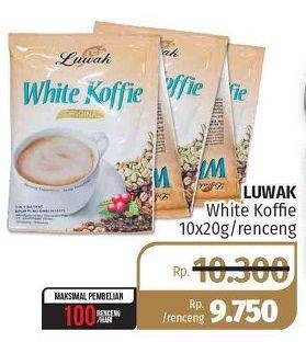 Promo Harga Luwak White Koffie 10 pcs - Lotte Grosir
