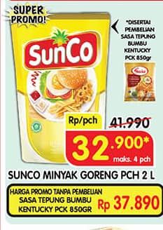 Promo Harga Sunco Minyak Goreng 2000 ml - Superindo