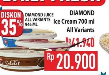 Promo Diamond Juice dan Ice Cream