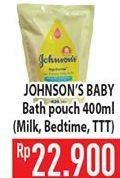 Promo Harga JOHNSONS Baby Bath Milk, Bedtime, Top To Toe 400 ml - Hypermart