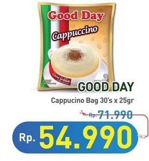 Promo Harga Good Day Cappuccino per 30 sachet 25 gr - Hypermart