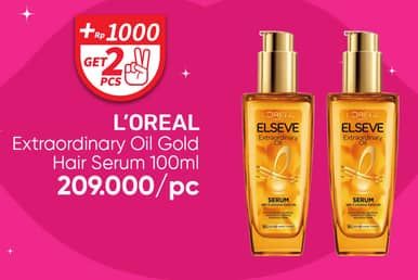 Promo Harga Loreal Elseve Extraordinary Oil Gold 100 ml - Guardian