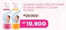 Promo Harga Glow & Lovely (fair & Lovely) Facial Foam Bright C Glow Vitamin C, Brightening Multi Vitamin 100 gr - Alfamart
