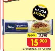 Promo Harga La Fonte Spaghetti 450 gr - Superindo