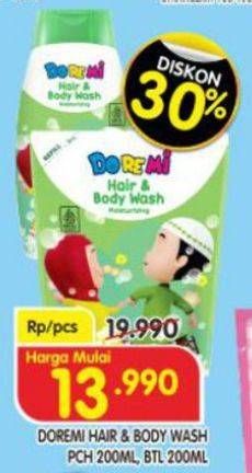 Promo Harga Doremi Hair & Body Wash Botol/Pouch  - Superindo