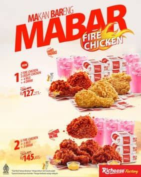 Promo Harga Makan Bareng Mabar  - Richeese Factory