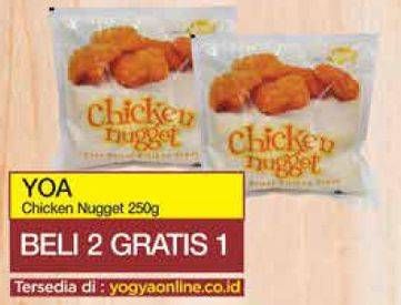 Promo Harga YOA Chicken Nugget 250 gr - Yogya